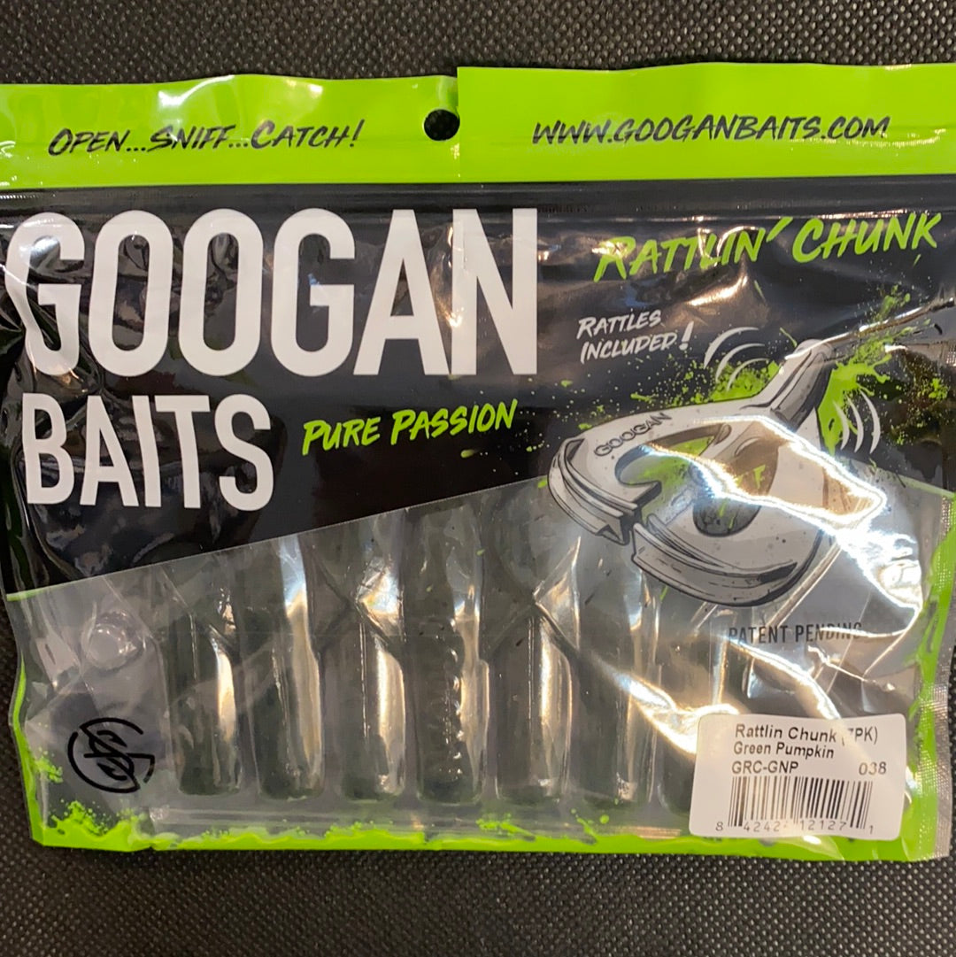 Googan Baits Rattlin Chunk Green Pumpkin