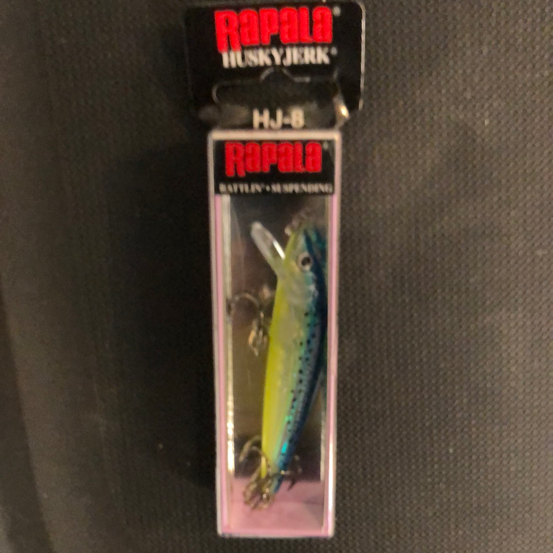 Rapala husky jerk HJ-8 blue/green minnow