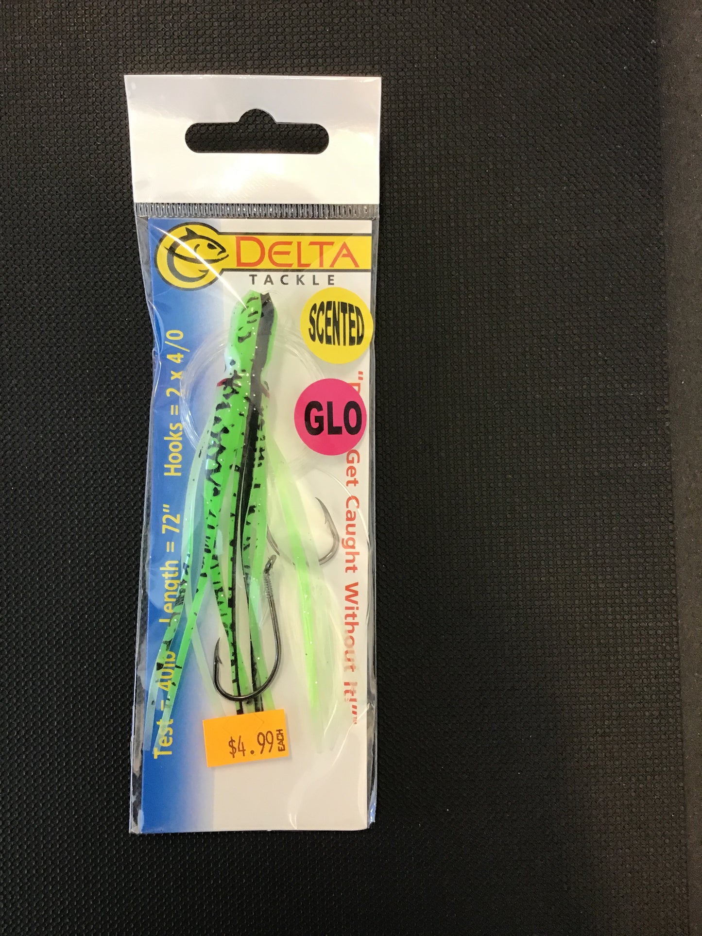 Delta tackle 4.5 Rigged Squid (Black Splatter back)