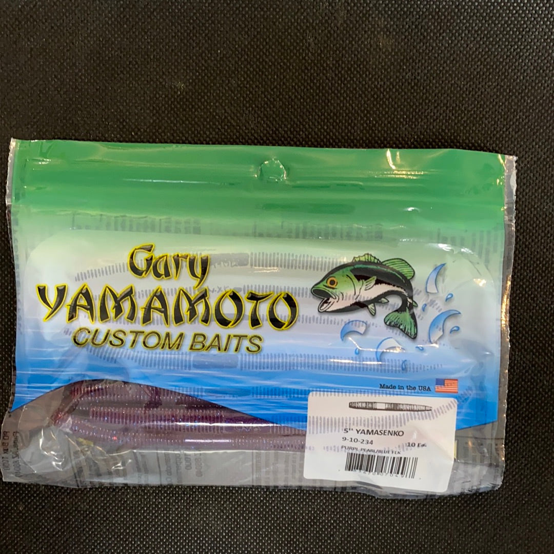Gary Yamamoto 5" Senko Purple Pearl/ Blue Flk