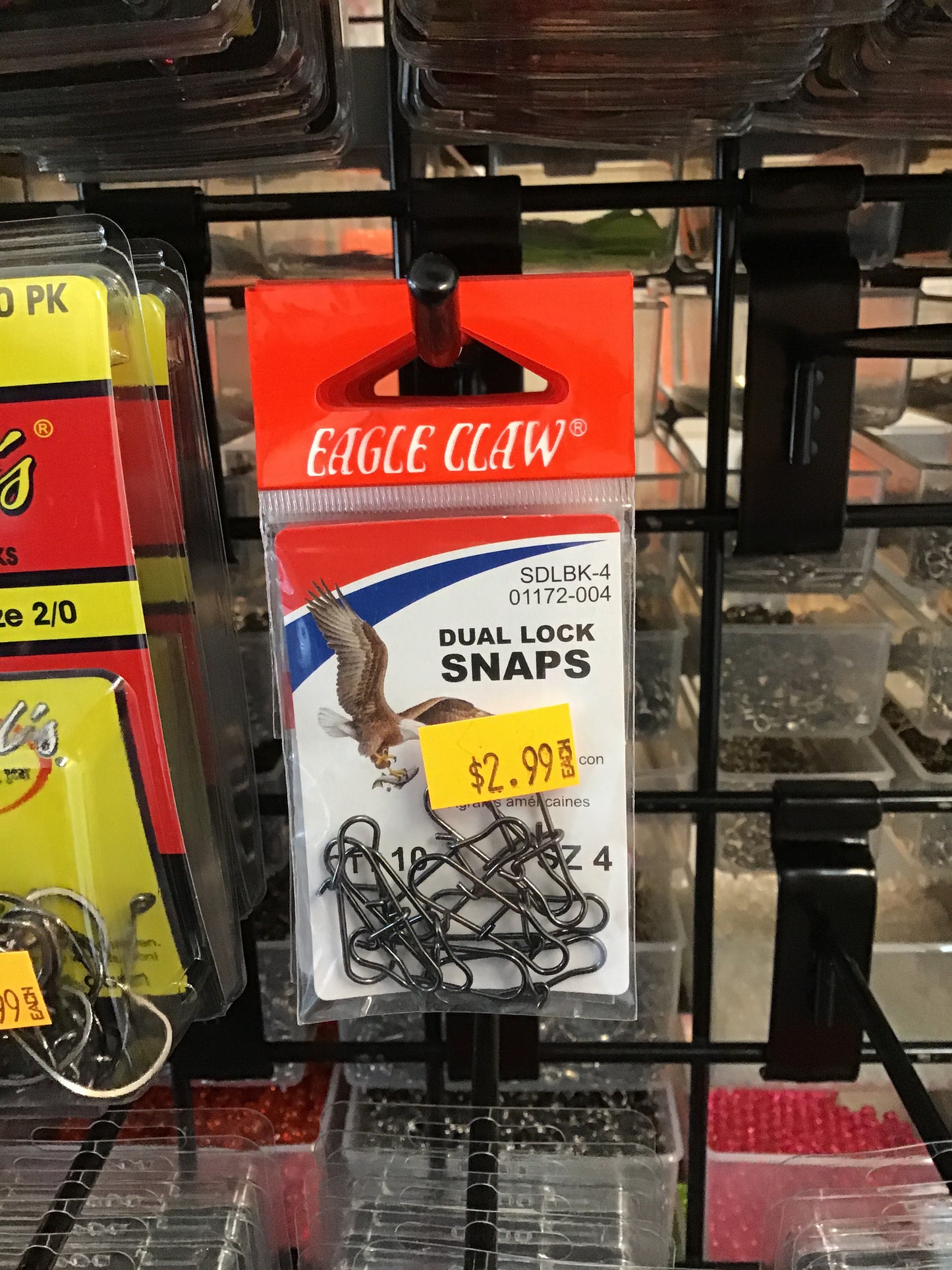 Eagle claw dual lock snaps size 4