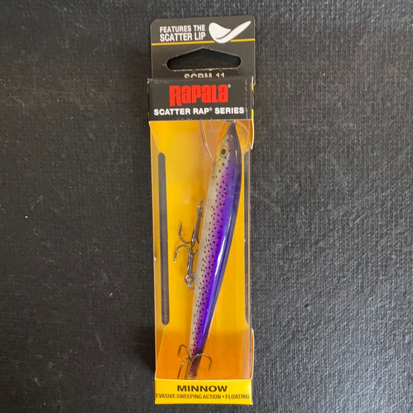 Rapala Scatter Rap Minnow 11 Purpledescent – Superfly Flies