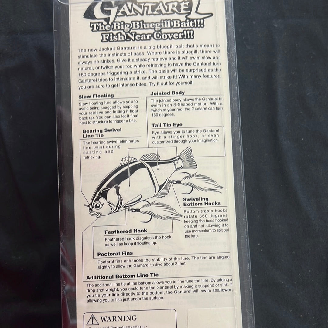 Jackall Gantarel 6.3” bass swimbait
