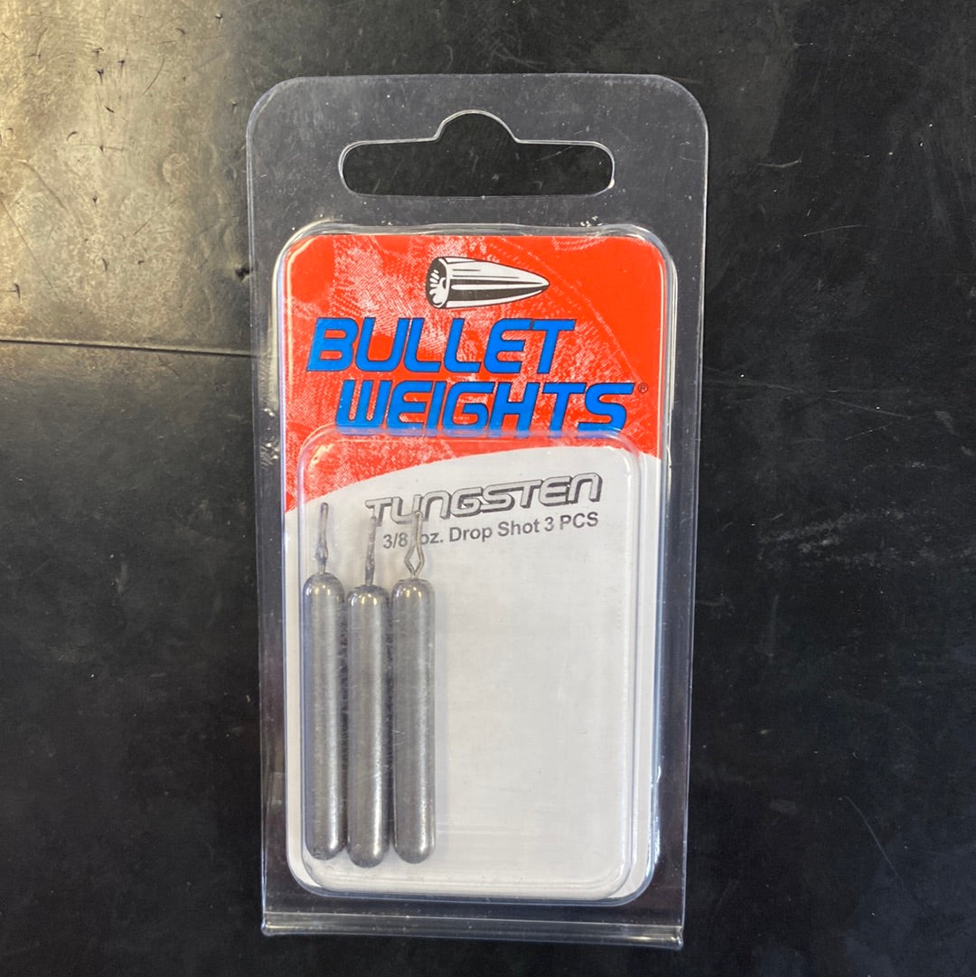 Bullet Weights Tungsten 3/8 Drop Shot