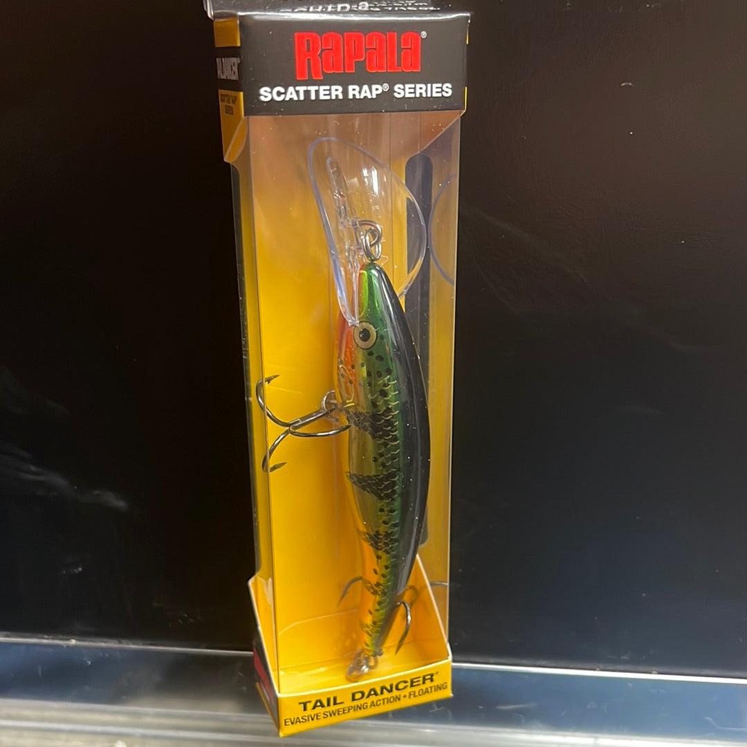 Rapala scatter rap tail dancer flashy perch