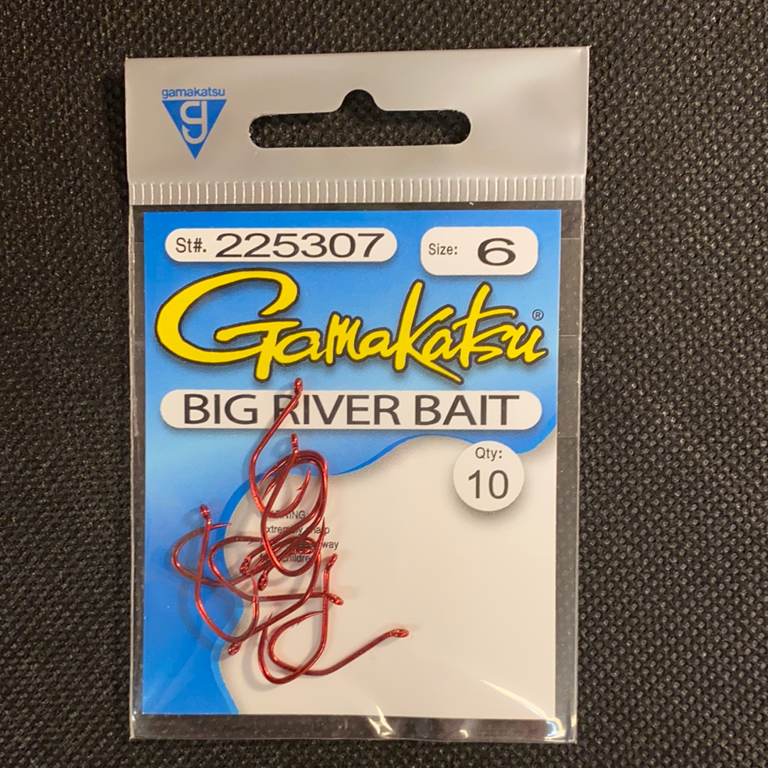 Gamakatsu Big River Bait Hooks Red