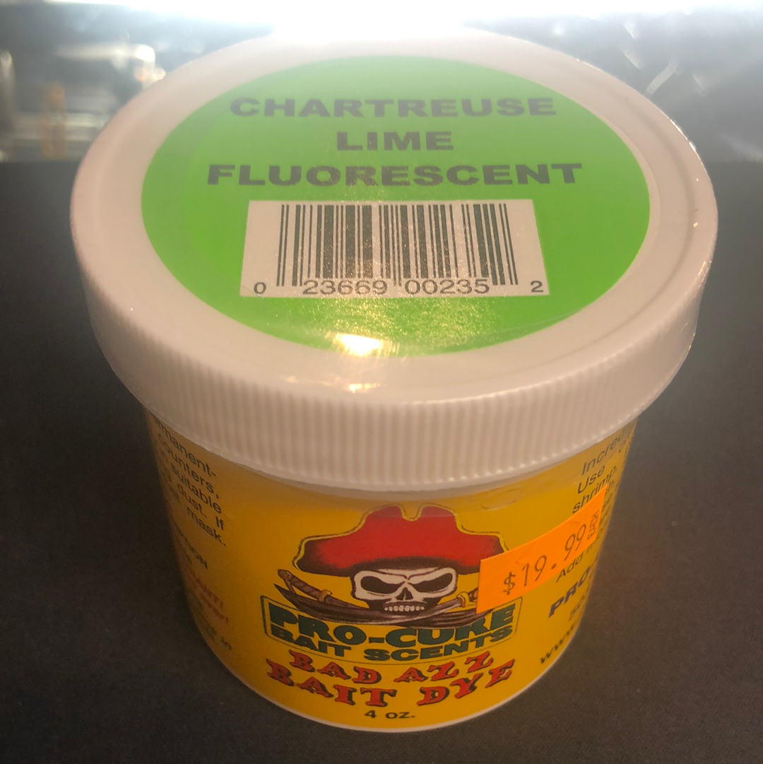 Pro Cure bad ass bait dye (Lime green)