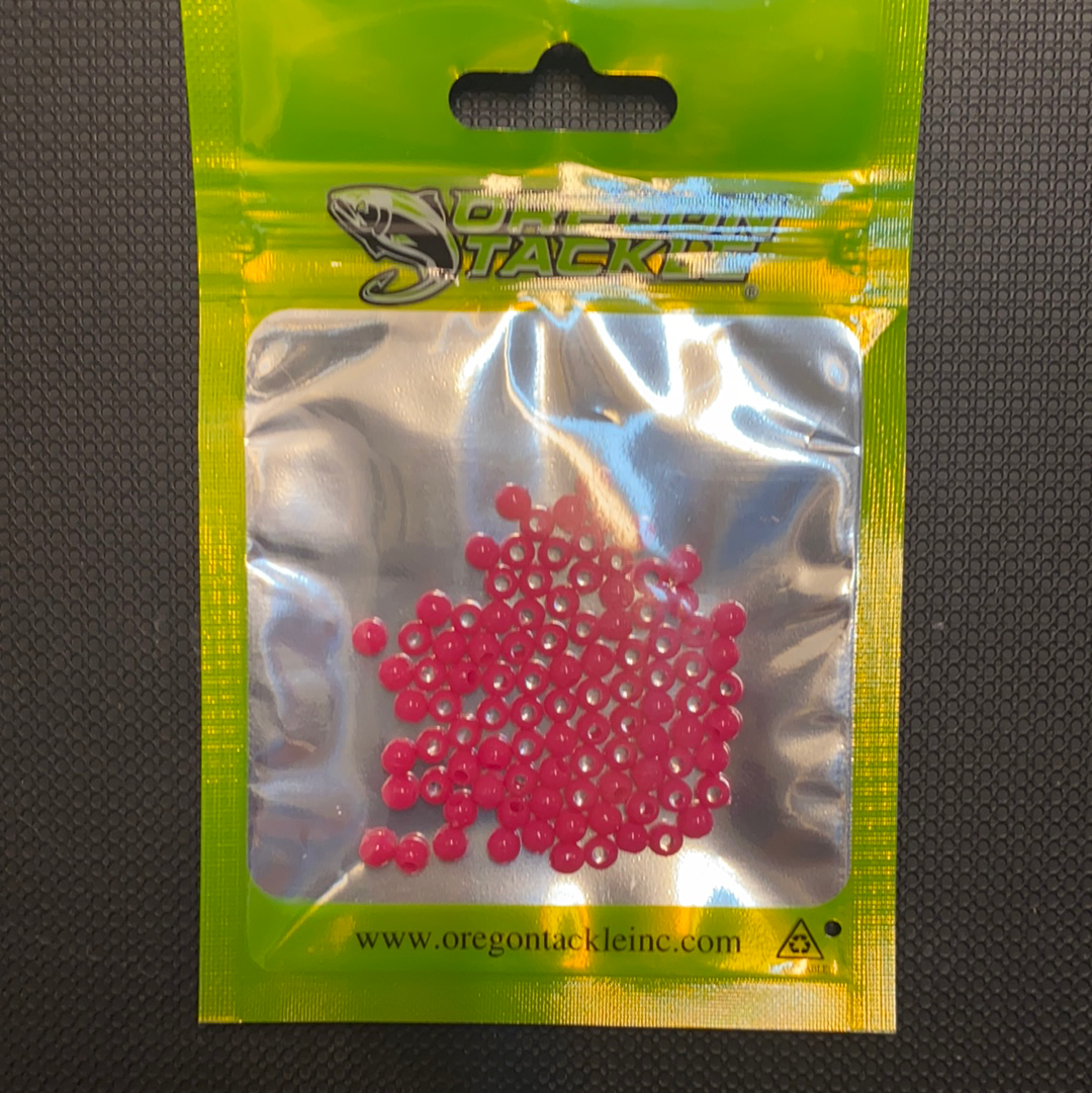 Oregon 4mm Neon Pink Round Beads