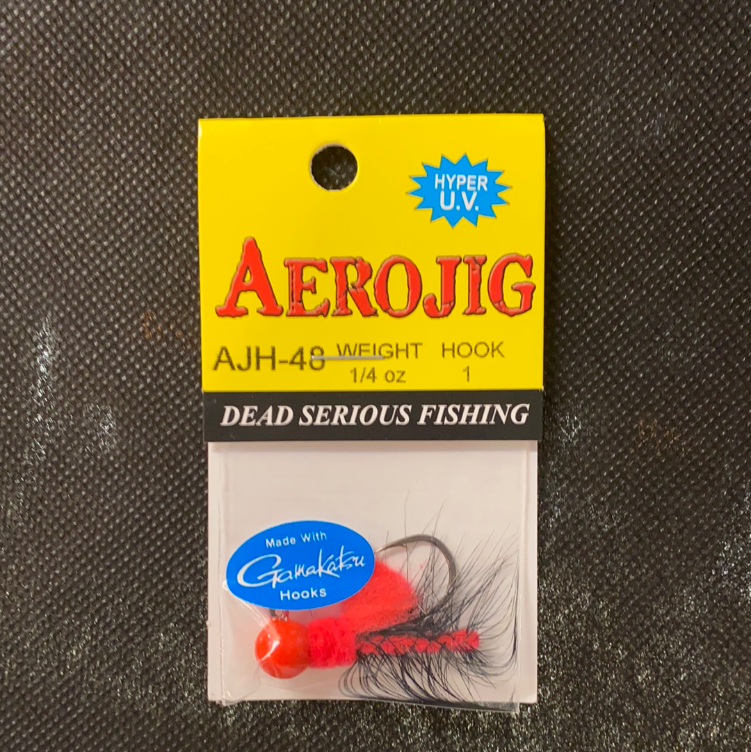 Aero Jig 1/4oz Flame/Black/Red