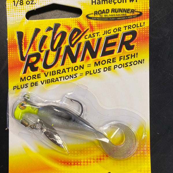 Road Runner 1/8oz Vibe Runner Black Shad – Superfly Flies