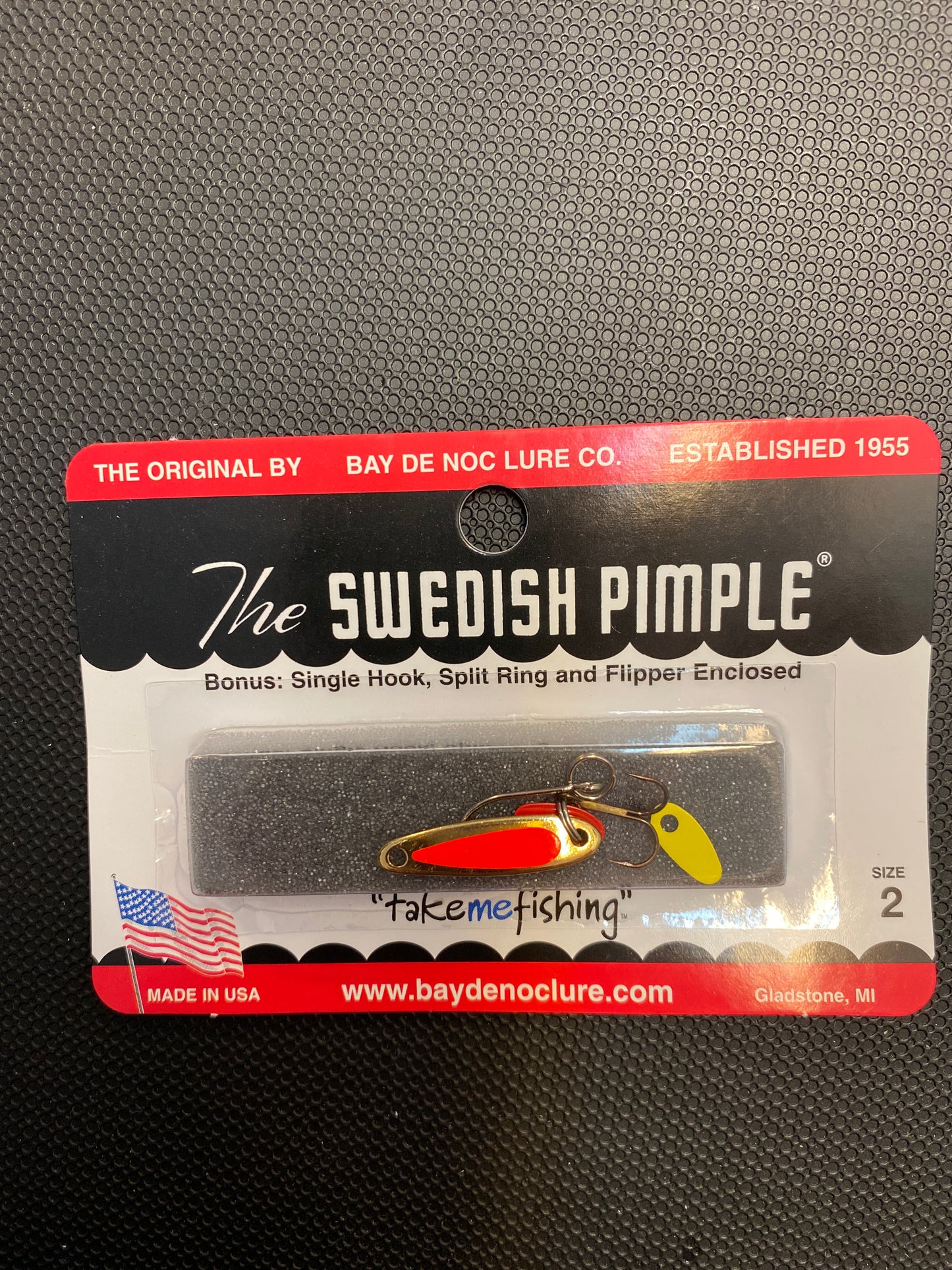 Swedish Pimple size 2 Gold/Florescent Orange