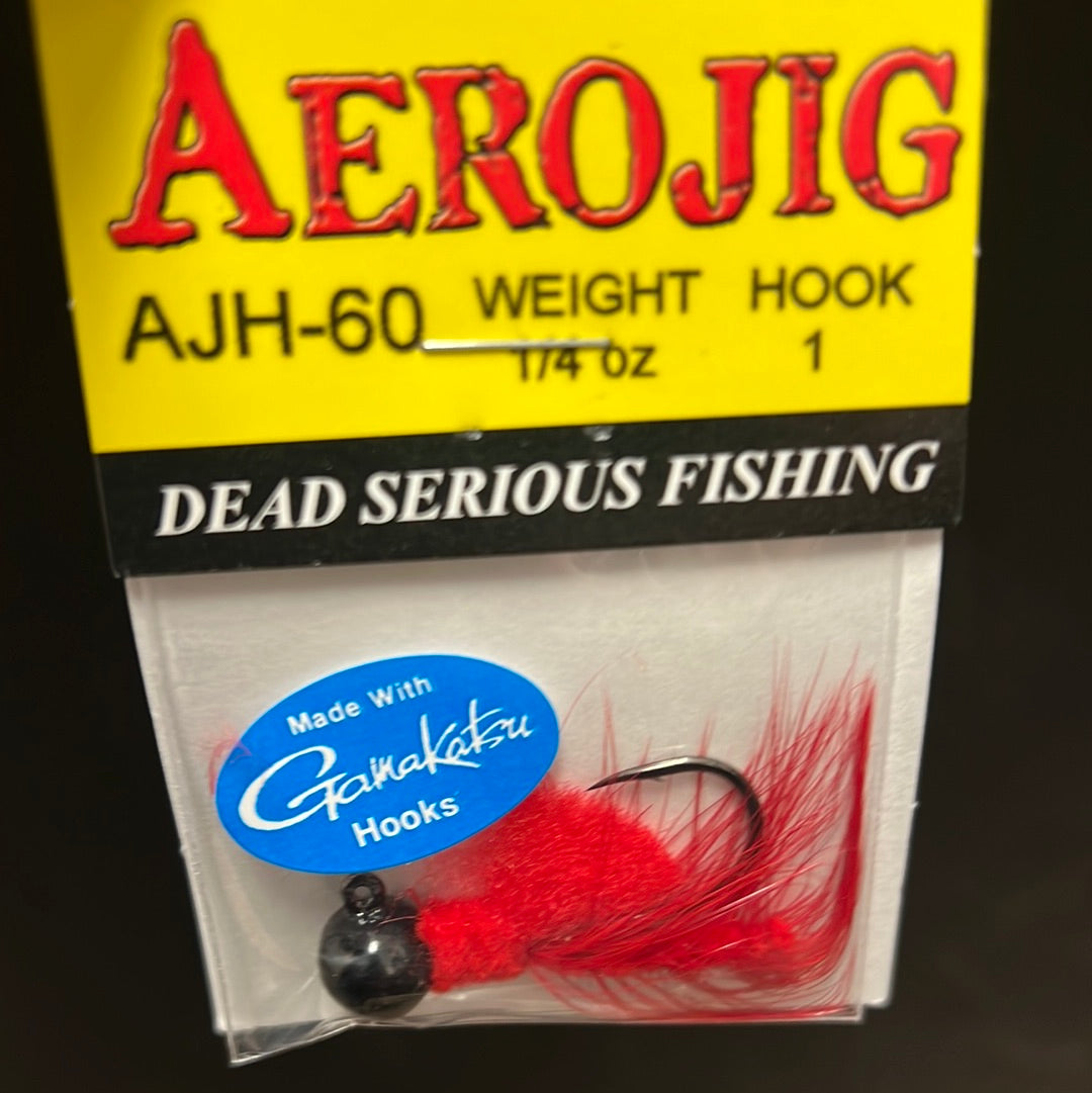 Aerojig 1/4oz black red red