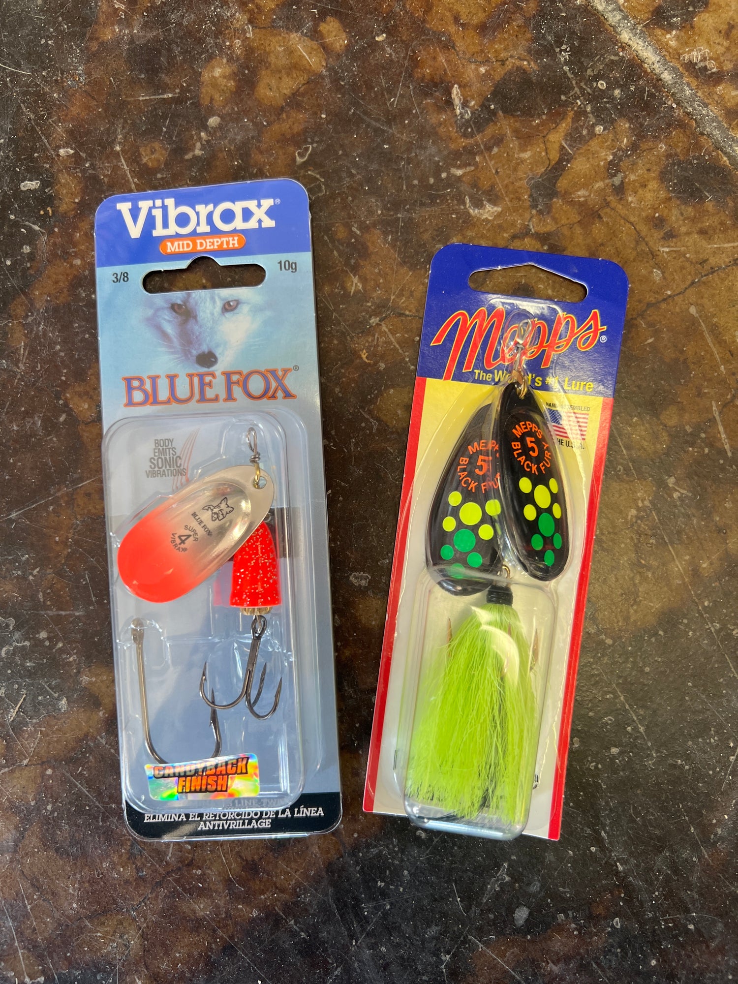 Mepp's &  Vibrax Blue Fox Spinner