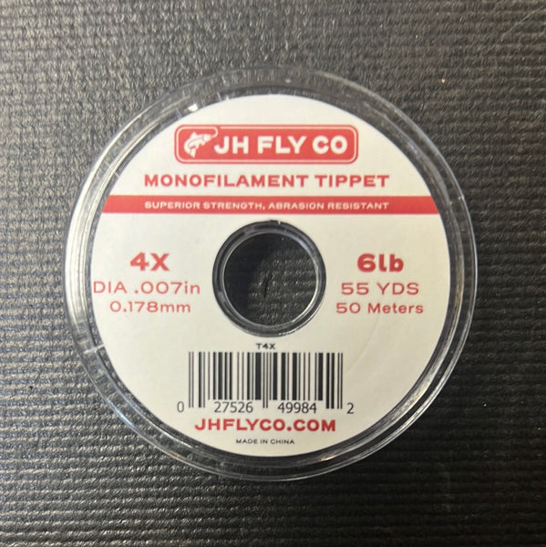 JH Fly Co. Monofilament Tippet 4x 6lb 55yrds