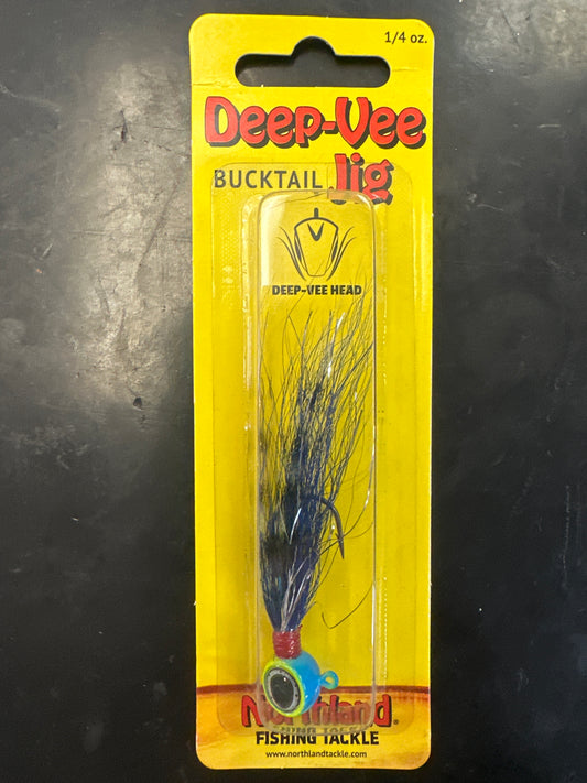 Northland Deep Vee Bucktail Jig 1/4oz Parrot