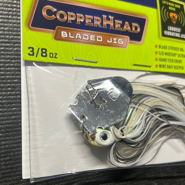 1st GRN Copper Head Bladed Jig 3/8oz Tennessee Shad