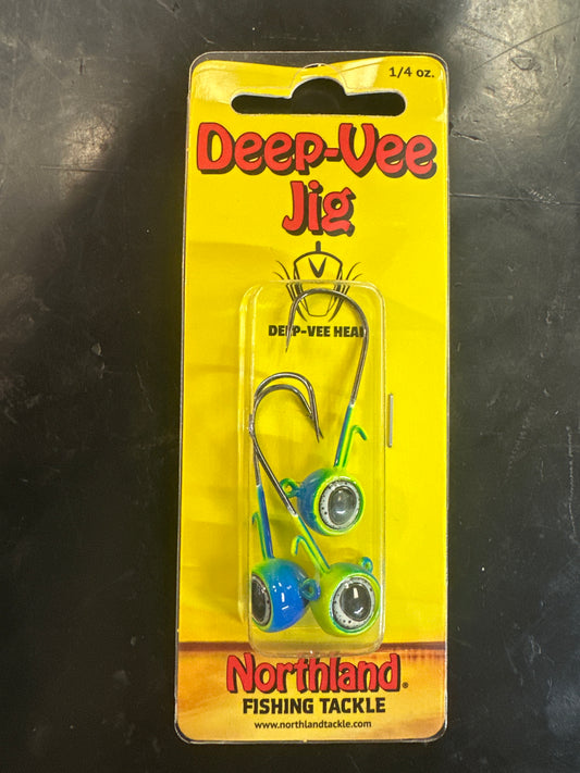 Northland Deep-Vee Jig 1/4oz Parrot