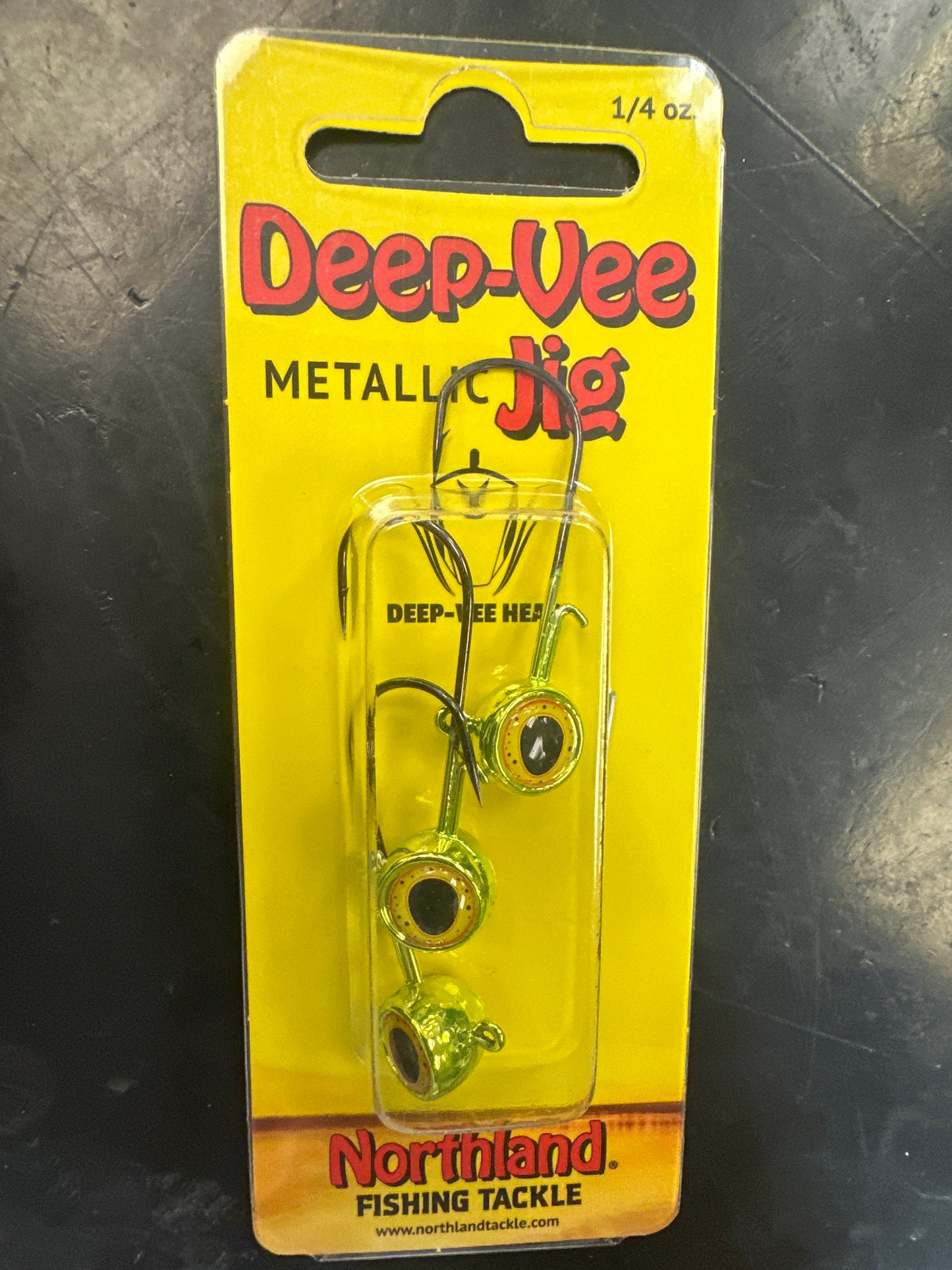 Northland Deep-Vee Jig metallic chartreuse 1/4oz