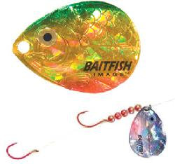LAND BAITFISH-IMAGE HARNESS #4 BLADEGOLD PERCH GREEN/GOLD/ORANGE