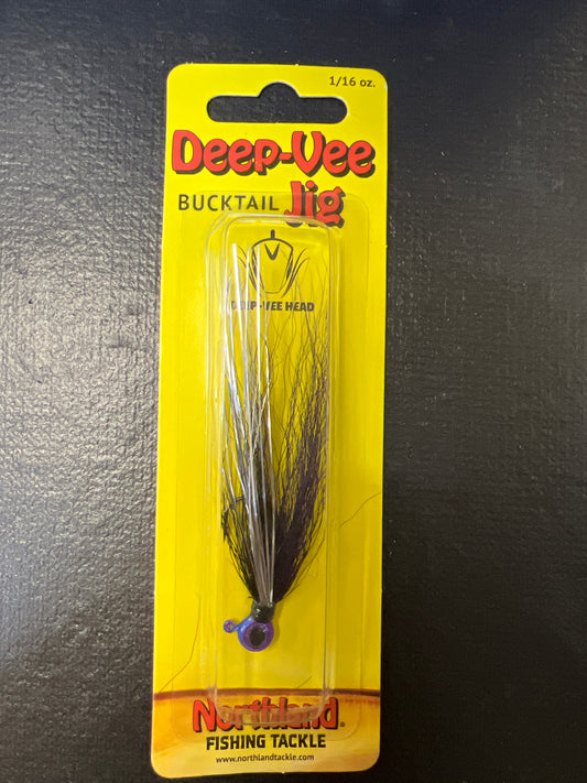 Northland Deep Vee Bucktail Jig 1/16oz Purdec
