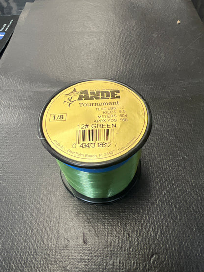 Ande Tournament 12lb 1/8lb spool