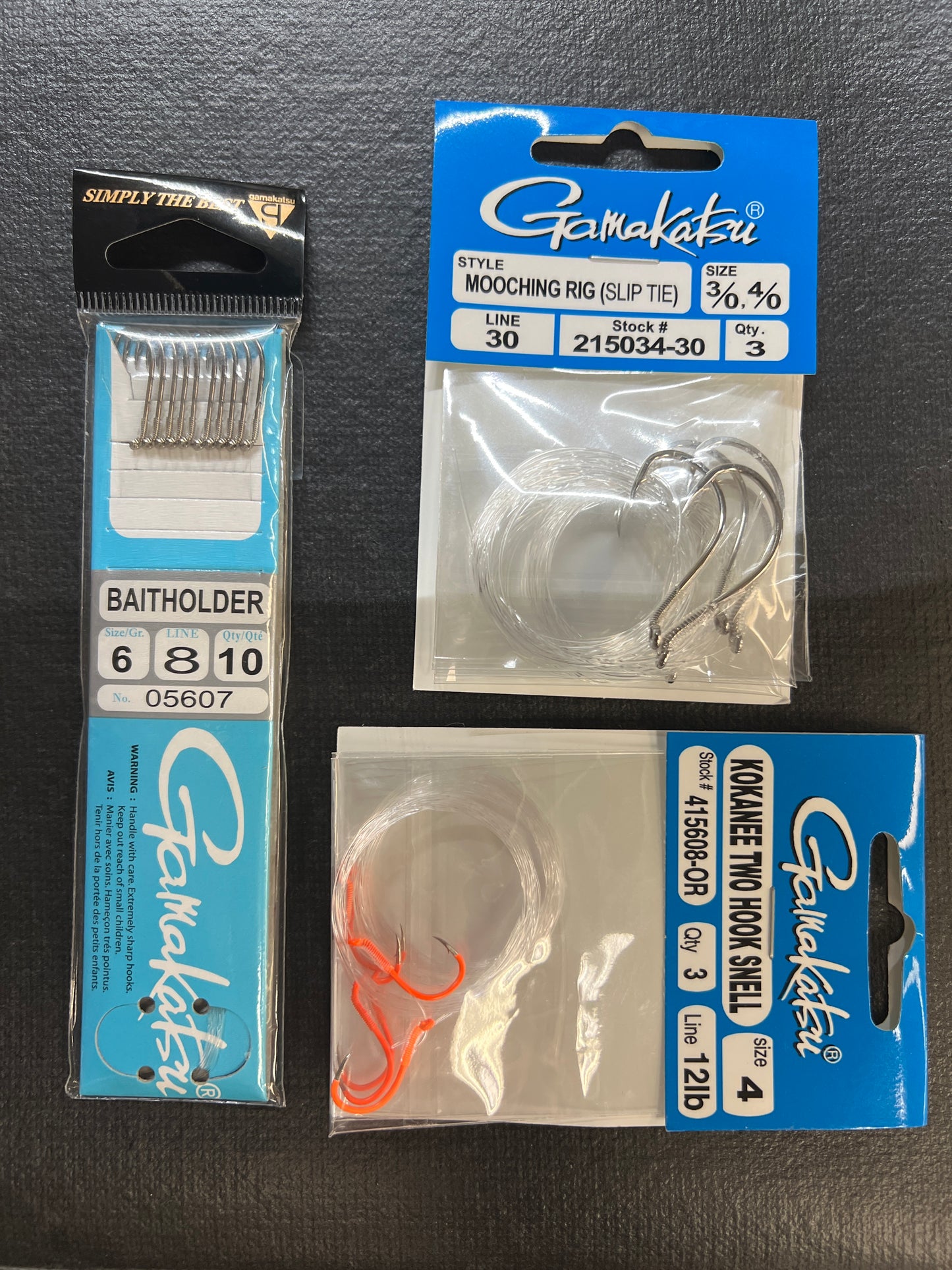 Gamakatsu Pre-Tied Hooks