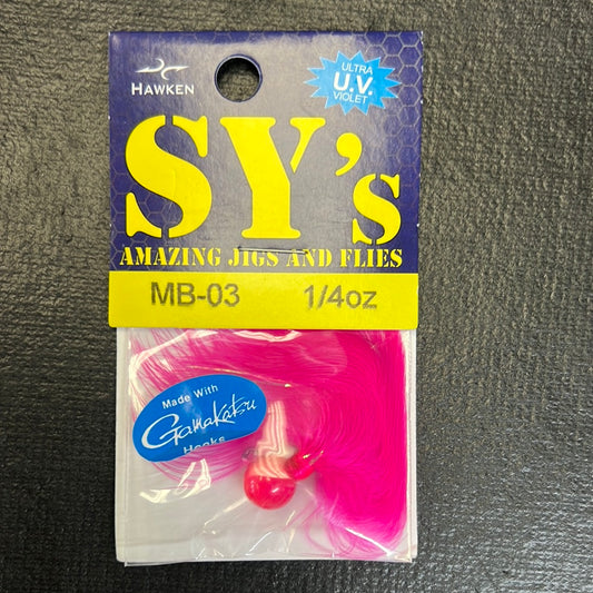 ST's Jig 1/4oz cerise head/ cerise