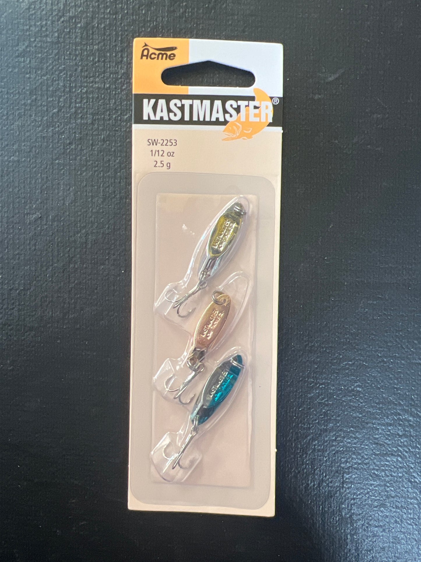 Acme Kastmaster 1/12oz 3-Pack Chrome,Gold,Chrome Blue
