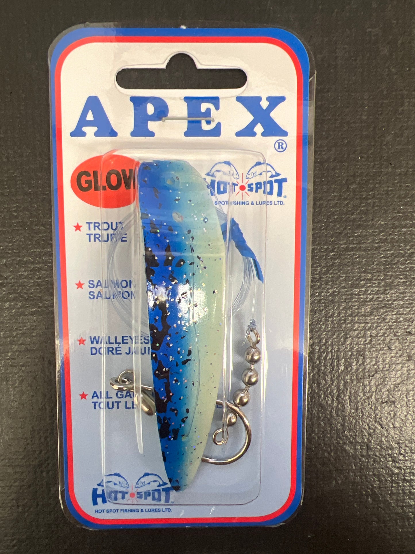#205 Blue Spatter Glow Apex