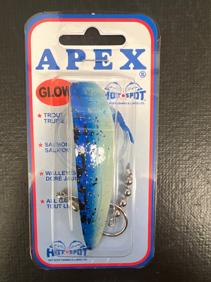 #205 Blue Spatter Glow Apex