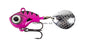 Big Eye Tail Spin Jig - Fluorescent Pink Glow - 2", 1/4oz