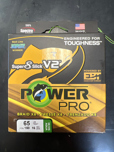 Power Pro Super Slick 65# Test Aqua Green