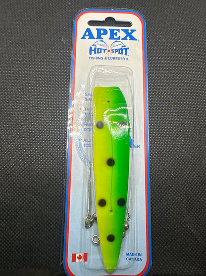 #405 Green Chartreuse Black Dots