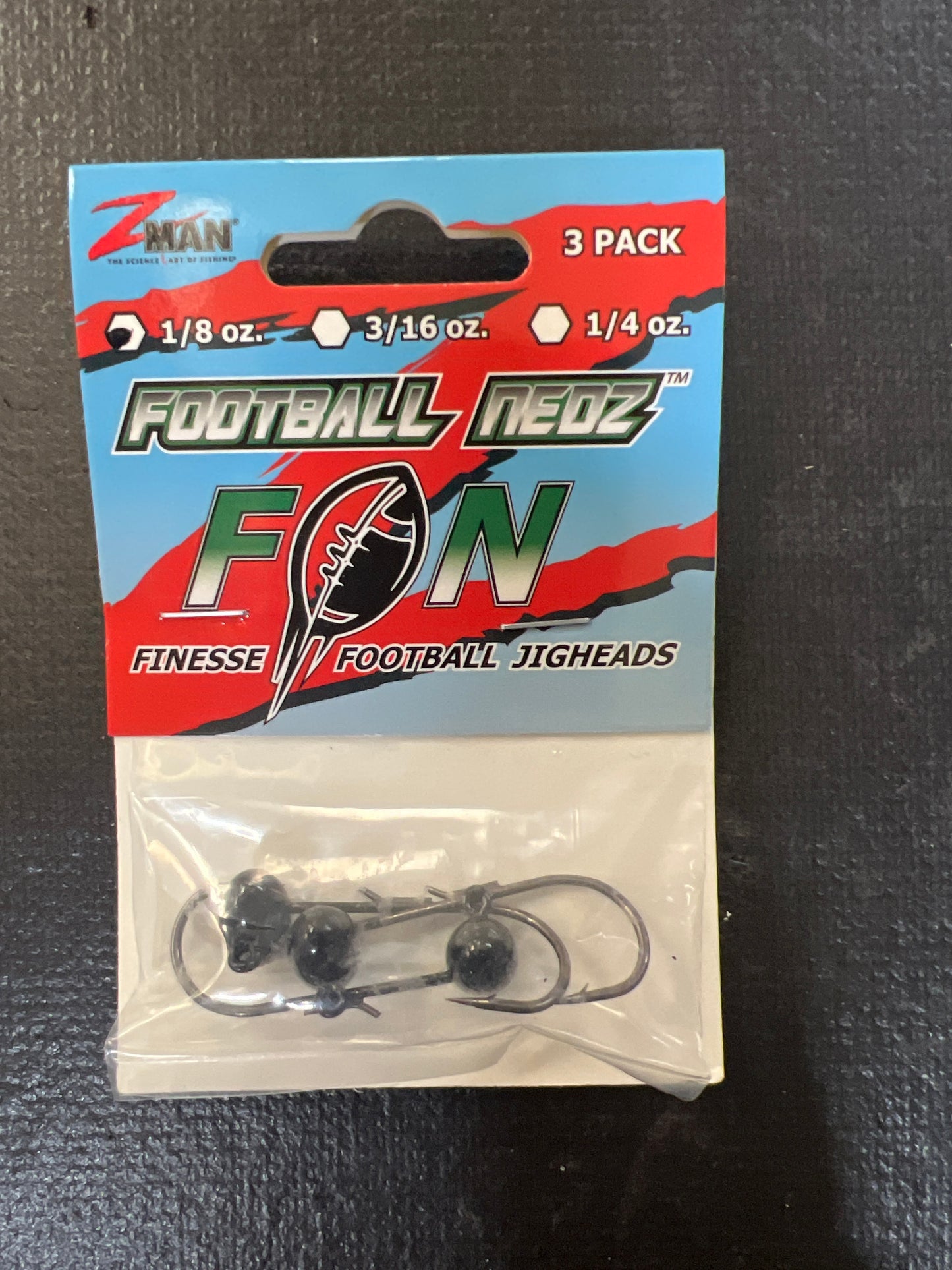 Zman Football Nedz 1/8oz Black
