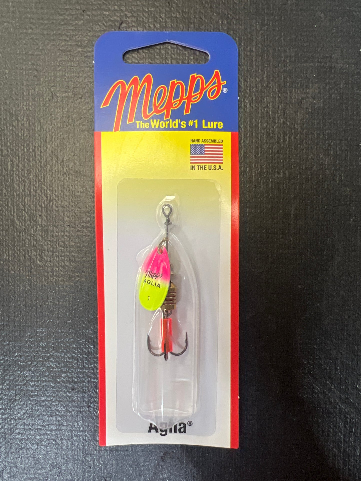 Mepps 1/8oz Aglia Bait Spinner Hot-Pink Chartreuse