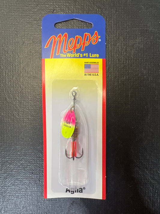 Mepps 1/8oz Aglia Bait Spinner Hot-Pink Chartreuse