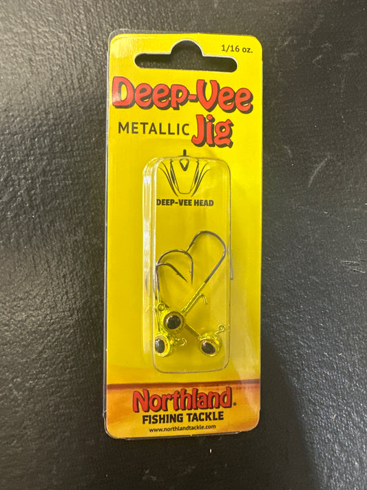Northland Deep-Vee Jig metallic chartreuse 1/16oz