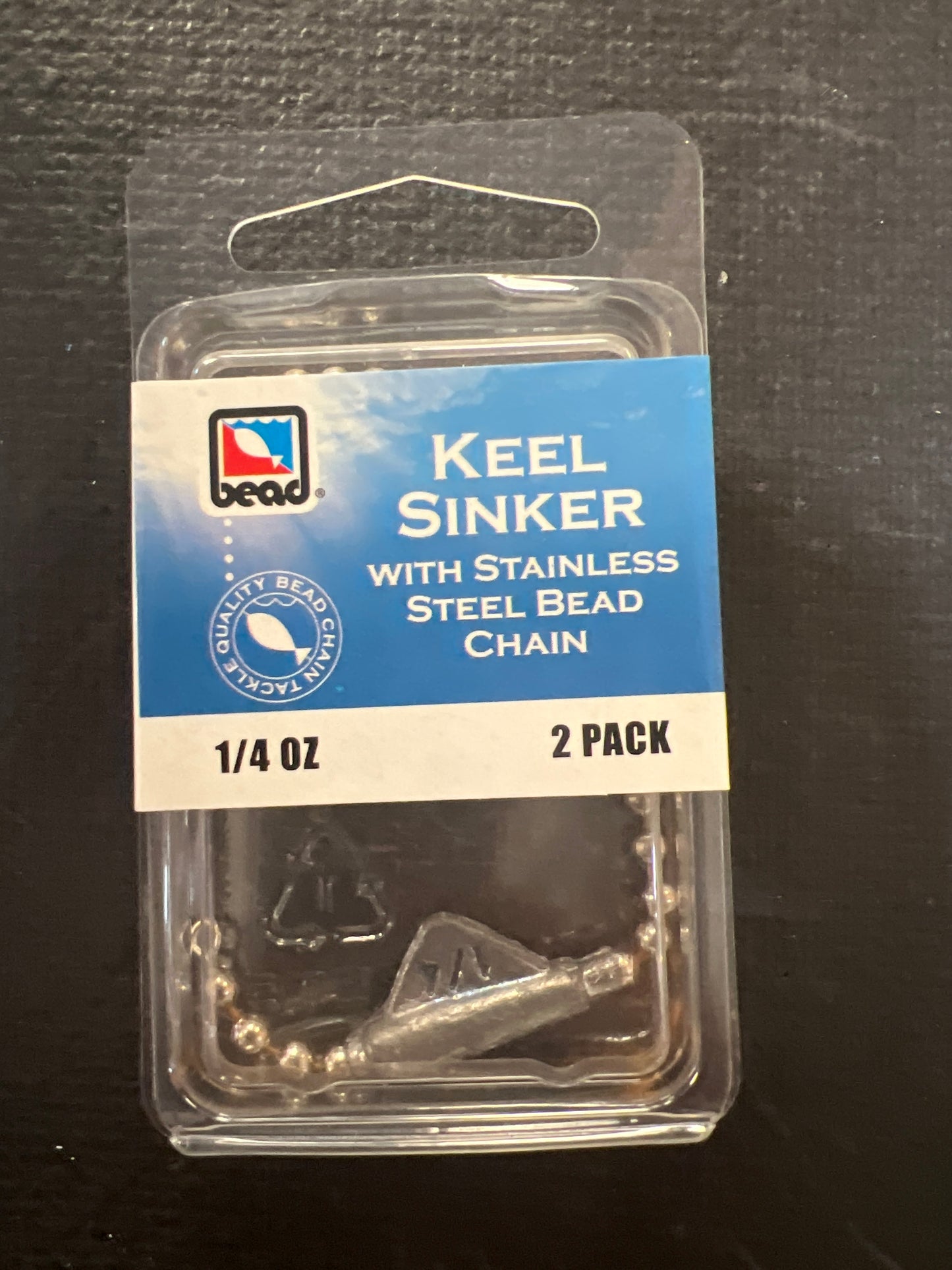 1/4oz keel sinker 2 pack