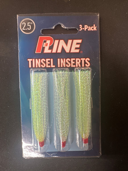 P-Line tinsel insert 3pack yellow