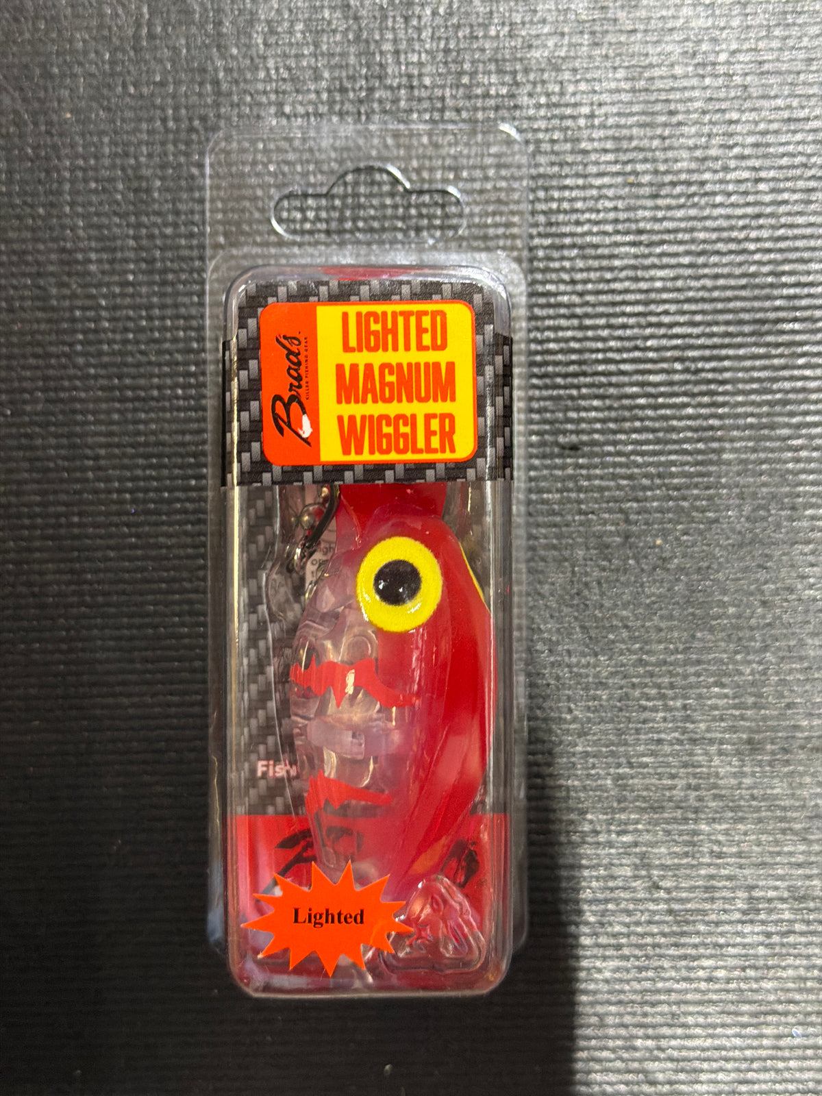 Brads 3/4oz Lighted Mag Wiggler Clear with Red
