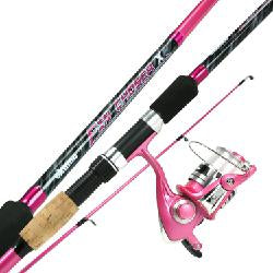Okuma fin chaser spinning combo 6’6” ML pink