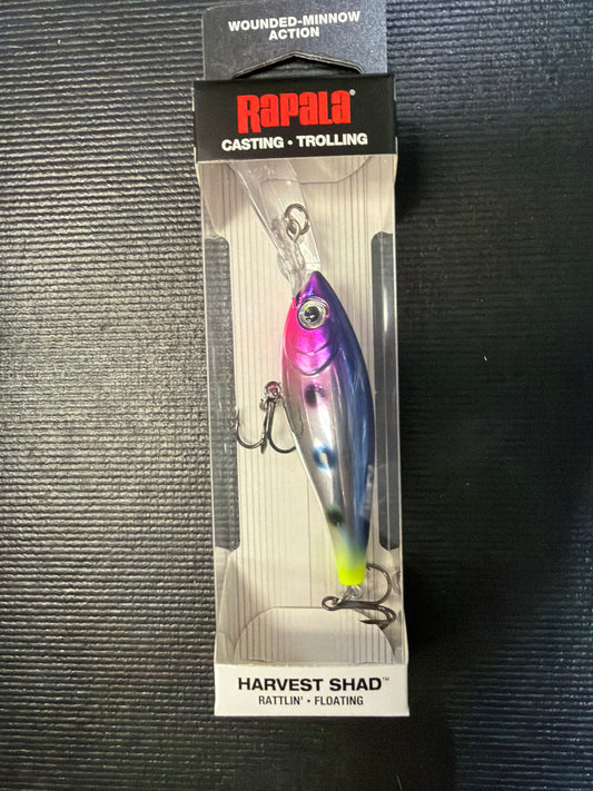 Rapala Harvest Shad 7 Chrome Blue Hot Tail