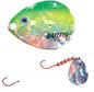 N.LAND BAITFISH-IMAGE HARNESS #4 BLADEYELLOW PERCH GREEN/WHITE W/GOLD BACK