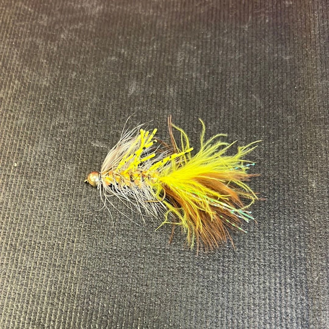 Jackson Cardinal BEADHEAD JJ BROWN YELLOW VARIGATED  hook size 6