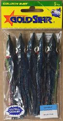 Gold Star 4-1/4"SQUIDS(5),UV GLO HERRING AIDE