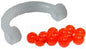 SIMON PLASTIC EZ SPIN CLEVIS #1(6),WHITEW/FLAME BEADS