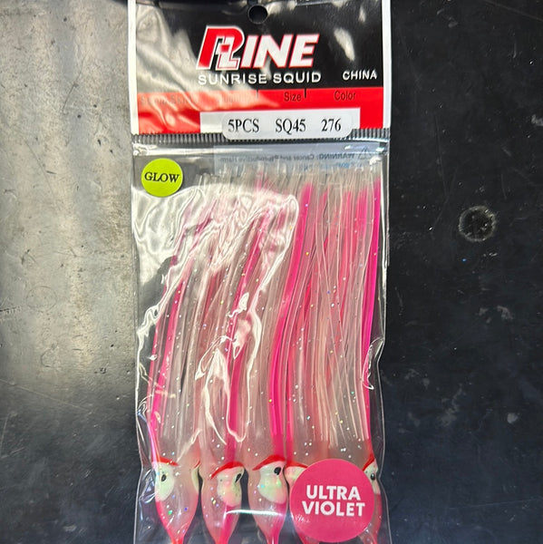 Pline 4” squid clear dbl pink