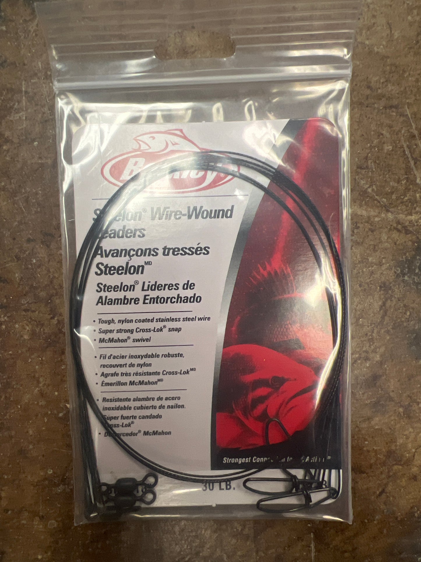 Berkley Steelon Wire Leader 30# 18"