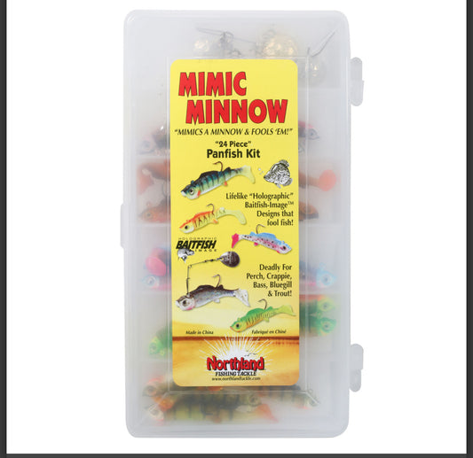 Northland Mimic Minnow 24 piece pan fish kit