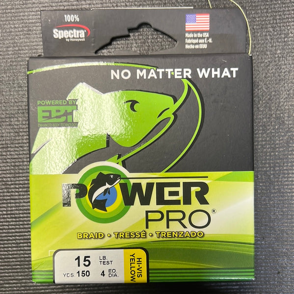 Power Pro Hi-vis Yellow 15lb test